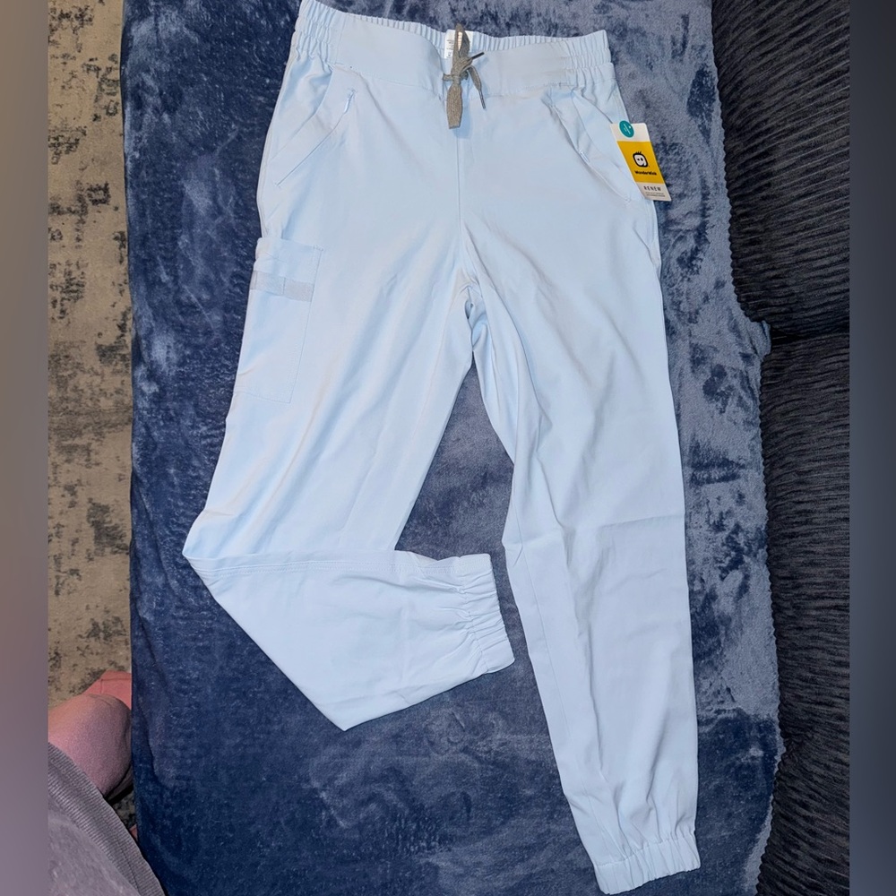 WonderWink Light Blue women’s scrubs pants